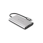 Adaptateur USB Type-C vers 2 ports HDMI HyperDrive Gris pour MacBook Air/Pro et PC