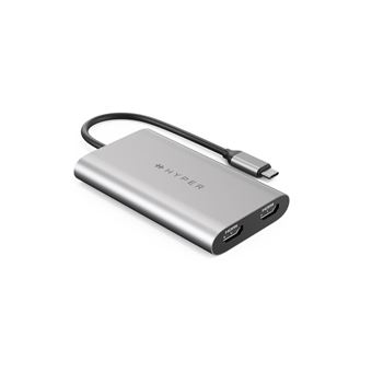 Adaptateur USB-C Vers HDMI + VGA Double Écran 4K/1080P - Plug & Play Pour MacBook, PC, Switch, TV - 5