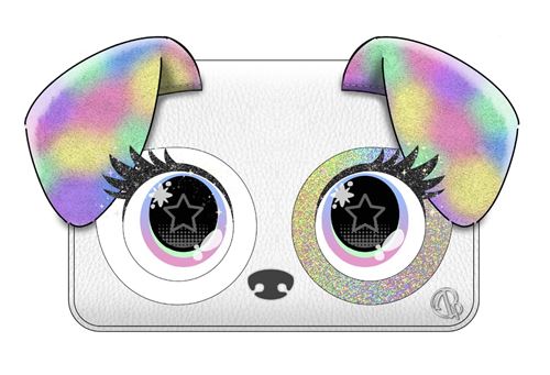 Peluche E-pets Purse Pets Chiot Arc-en-ciel