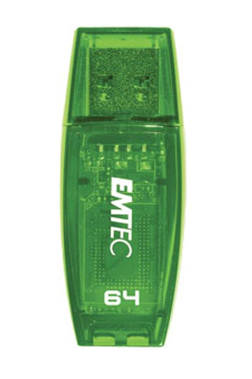 Clé USB 2.0 Emtec C410 64 Go Vert