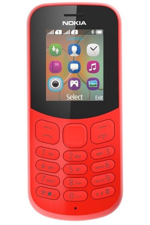 Téléphone mobile Nokia 130 Double SIM Rouge