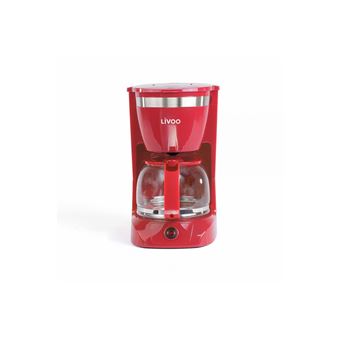 Livoo - Cafetière électrique – 750 ml, 600W, maintien au chaud, carafe en  verre : : Cuisine et Maison