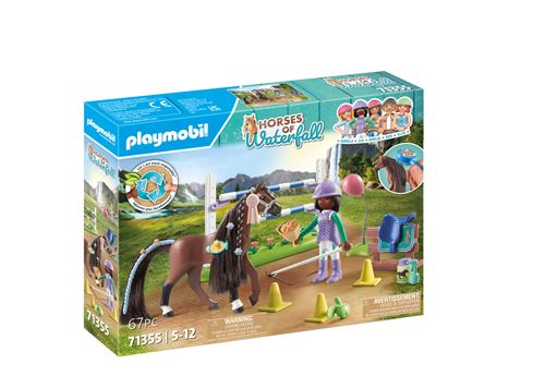 Playmobil Horses Of Waterfall 71355 Zoe & Blaze Avec Parcours D'Obstacles
