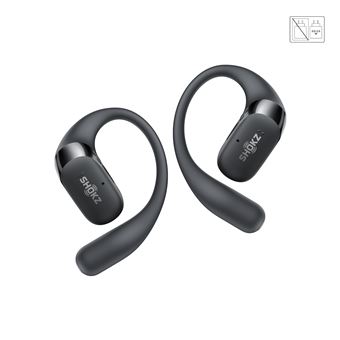Ecouteurs sans fil Shokz OpenFit 2 à conduction aérienne Noir - 1