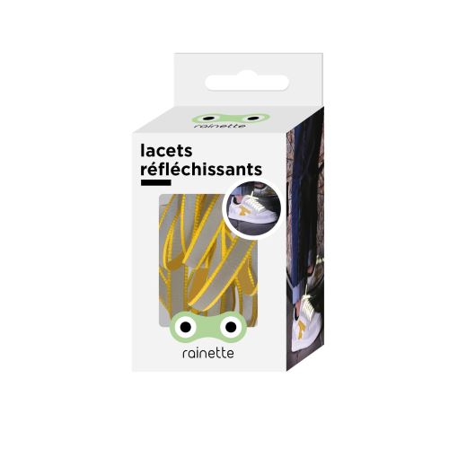 Lacets Réfléchissants Rainette Moutarde