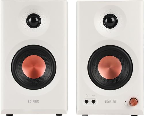 Enceintes connectées Hi-Fi Edifier MR3 Blanc vendues par paire