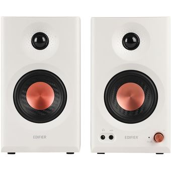 Enceintes connectées Hi-Fi Edifier MR3 Blanc vendues par paire - 1