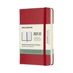 Agenda scolaire semainier Moleskine Pocket Couverture rigide 2021-2022 Rouge