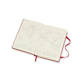 Agenda scolaire semainier Moleskine Pocket Couverture rigide 2021-2022 Rouge