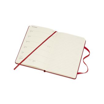 Agenda scolaire semainier Moleskine Pocket Couverture rigide 2021-2022 Rouge