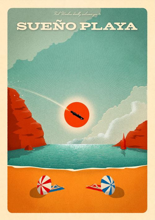 Affiche Sergeant Paper Paul Winslow 30x42 cm Edition limitée signée