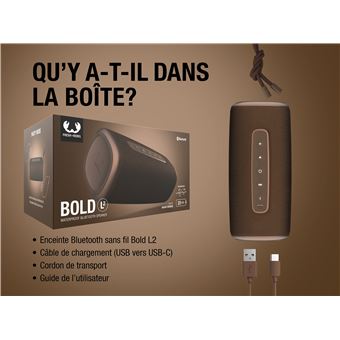 Enceinte sans fil Bluetooth Fresh'n Rebel Bold L2 Marron