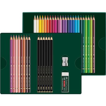 Set de 40 Polychromos et Pitt Graphite Matt Faber-Castell