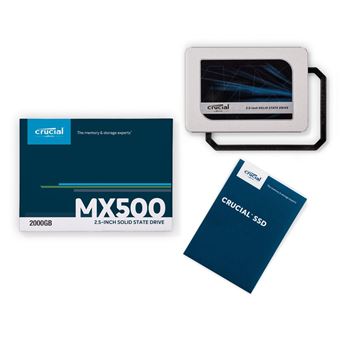 SSD interne Crucial MX500 SATA 2,5 2 To - SSD internes - Achat