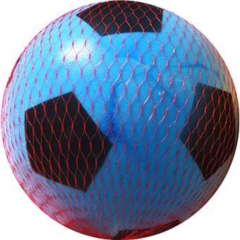 Mini ballon de football en mousse Bleu