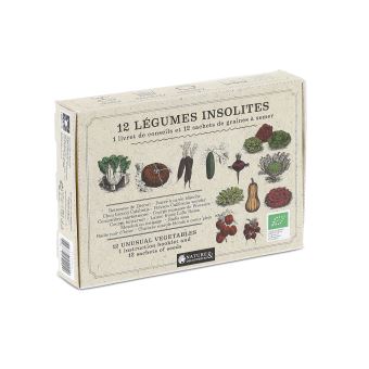 Coffret graines 12 légumes insolites