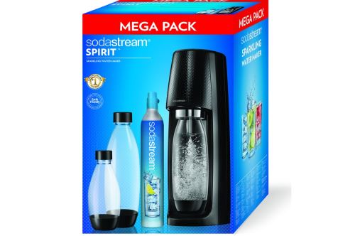 Mega pack Machine à soda et eau gazeuse Sodastream Spirit Noir