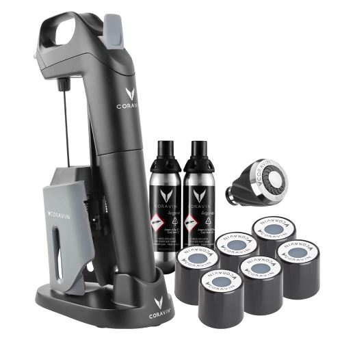 Accessoire autour du vin Coravin™ Model Three Passion Pack Noir et Gris