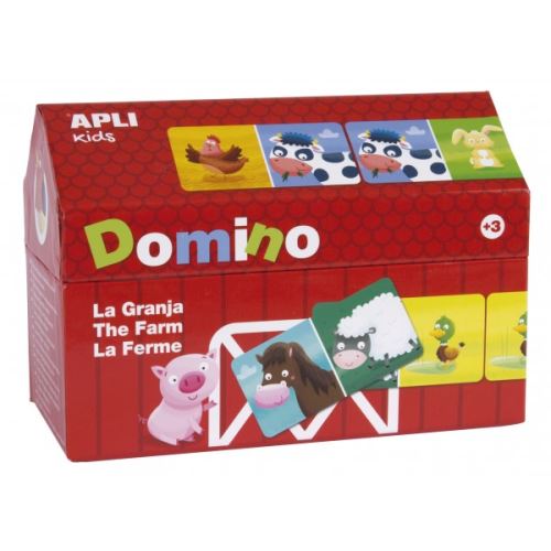 Domino 28 pièces Apli Kids La ferme