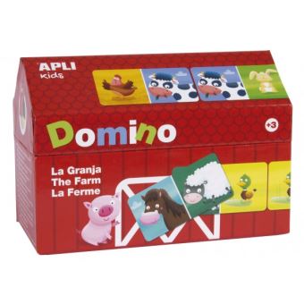 Domino 28 pièces Apli Kids La ferme - 1