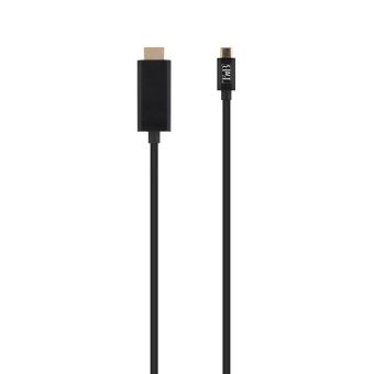 T'nB - Câble adaptateur - 24 pin USB-C mâle pour HDMI mâle - 2 m - noir -  support 4K - Câbles USB