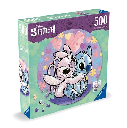 Puzzle Ravensburger Rond Stitch 500 Pièces