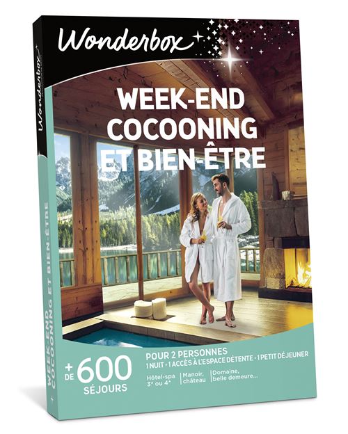 Coffret cadeau Wonderbox Week end cocooning et bien être