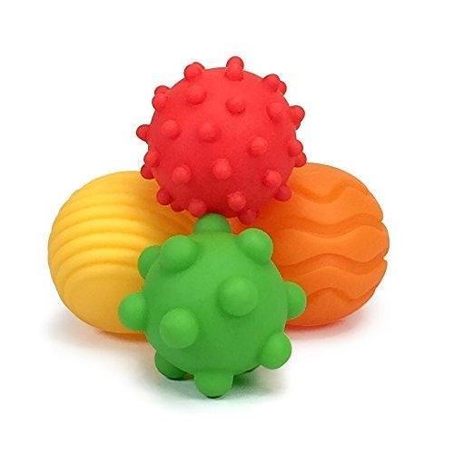 Pack de 4 balles Infantino souples sensorielles Infantino
