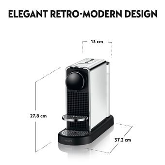 KRUPS cafetiere expresso NESPRESSO CITIZ PLATINUM YY5026FD