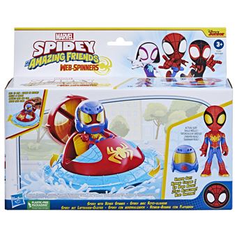 Figurine avec véhicule Spidey And His Amazing Friends Roto