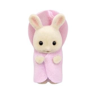 Figurines Sylvanian Families Les triples Lapin Crème et accessoires de bain