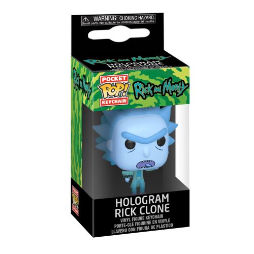 Figurine Funko Pop Hologram Rick Clone Porte clés