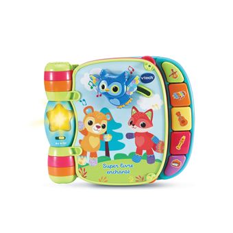 Jeu d'éveil Vtech Super livre enchanté des Baby loulous Bleu