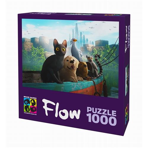 Puzzle Brain Games Flow Animaux 1000 pièces