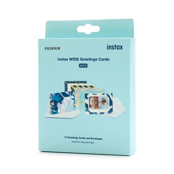 Pack 10 cartes de vœux Fujifilm instax Wide