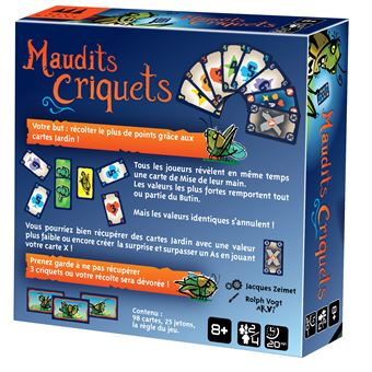 Jeu d’ambiance Gigamic Maudits Criquets