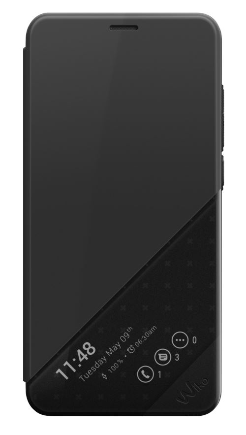 Etui folio Wiko Noir pour View XL