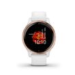 Montre connectée Garmin Venu 2S Or rose avec bracelet Blanc