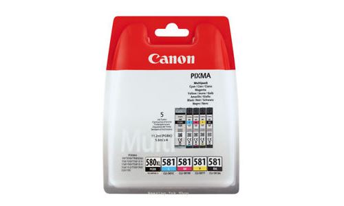 Pack De 5 Cartouches D'encre Canon Pgi580xl/cli581