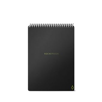Carnet Connecté Réutilisable Rocketbook Flip Exécutif Executive 15.2 cm x 22.4 cm A5 Noir