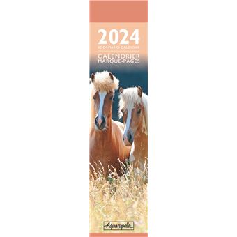 Calendrier Marque-Pages Pictura 2024 Chevaux