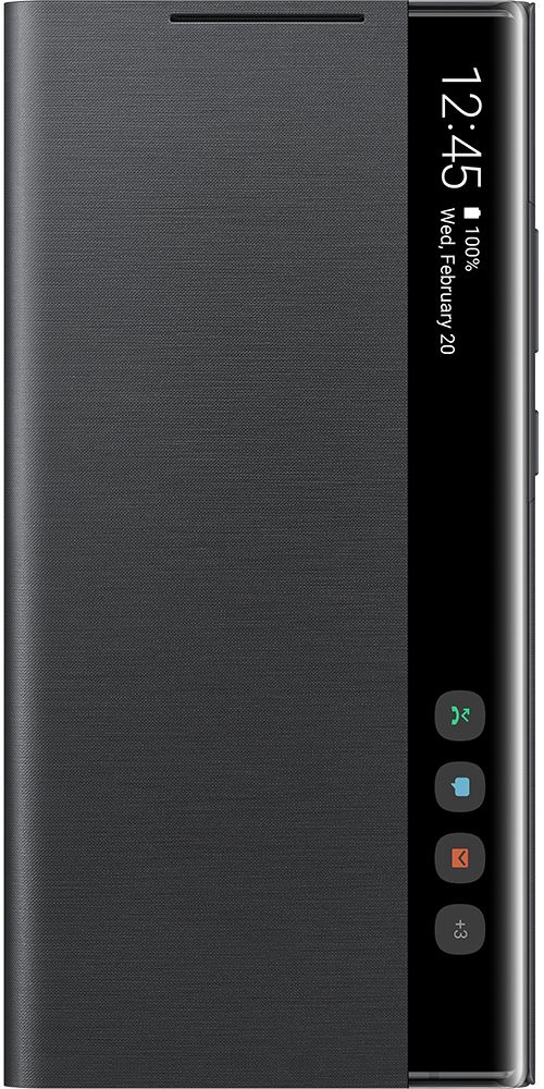 Etui à rabat Clear View Cover Samsung pour Samsung Galaxy Note 20 Ultra Noir