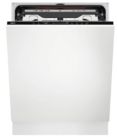 Lave-Vaisselle Encastrable Aeg Série 7000 Glasscare Fse75737P 14 Couverts Noir
