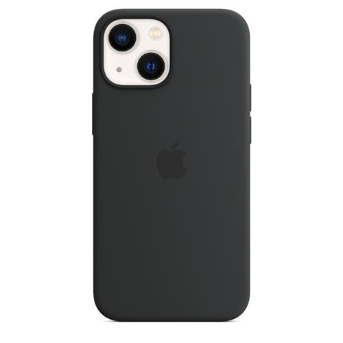 Coque en silicone Apple avec MagSafe pour iPhone 13 mini Minuit