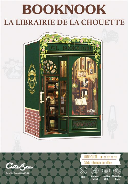 Maquette Blackrock Games Booknook La librairie de la chouette - Blackrock Games