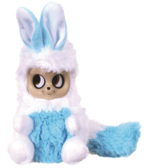 Peluche Bush Baby Bean Bag Neesha Jemini 16 cm Bleu et Blanc