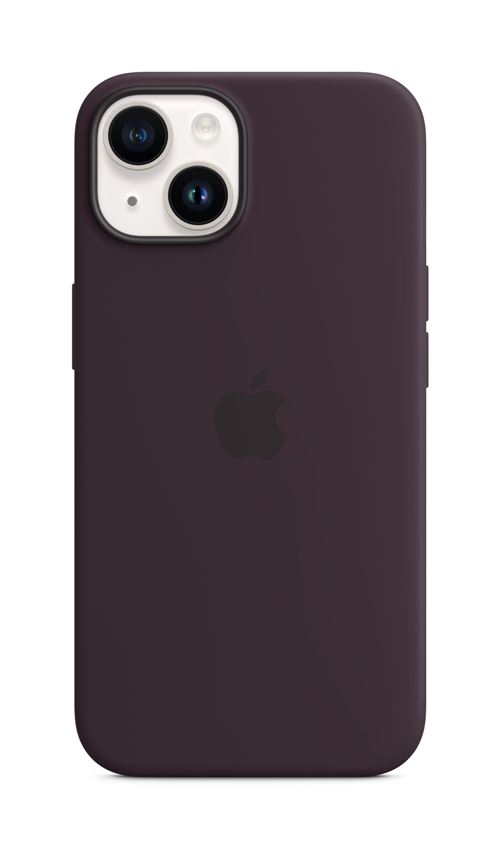 Coque en silicone avec MagSafe pour Apple iPhone 14 Baie de sureau