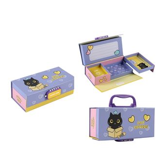 Boîte en papier pour bijoux Itotal Chat Noir