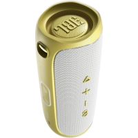 Enceinte portable étanche JBL Flip 5 Tomorrowland Edition Blanc et or