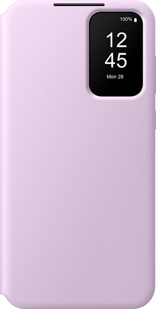 Etui Folio Smart S View Cover pour Samsung Galaxy A55 5G Lavande